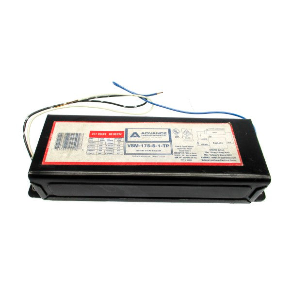 ADVANCE TRANSFORMER VSM-175-S-1-TP 277V 0.35A UNMP