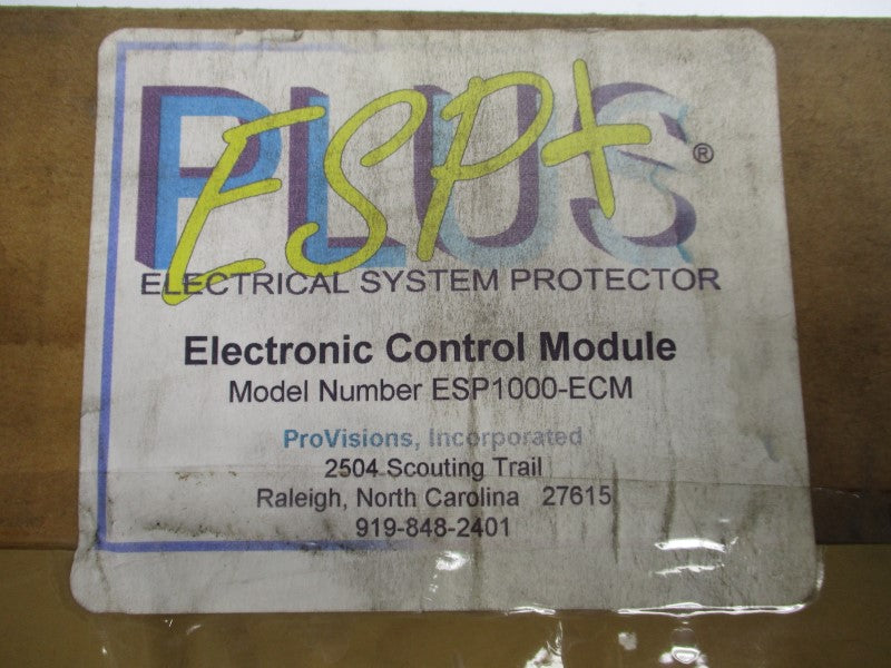 PROVISIONS INC ESP1000-ECM NSMP
