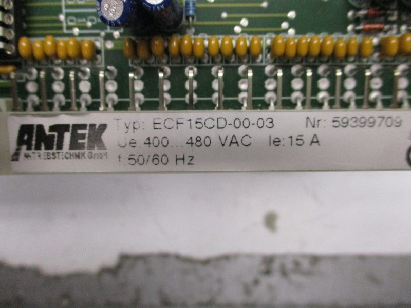 ANTEK ECF15CD-00-03 59399709 400-480VAC 15A UNMP