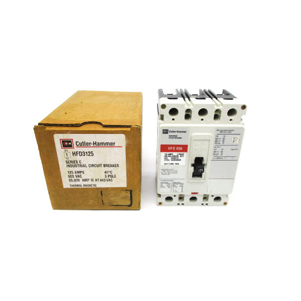 CUTLER HAMMER HFD3125 SER. C 600VAC 125A NSMP