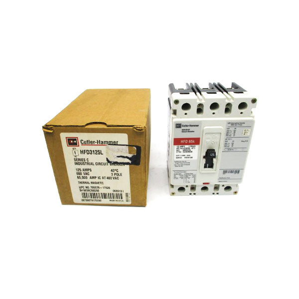CUTLER HAMMER HFD3125L SER. C 600VAC 125A NSMP
