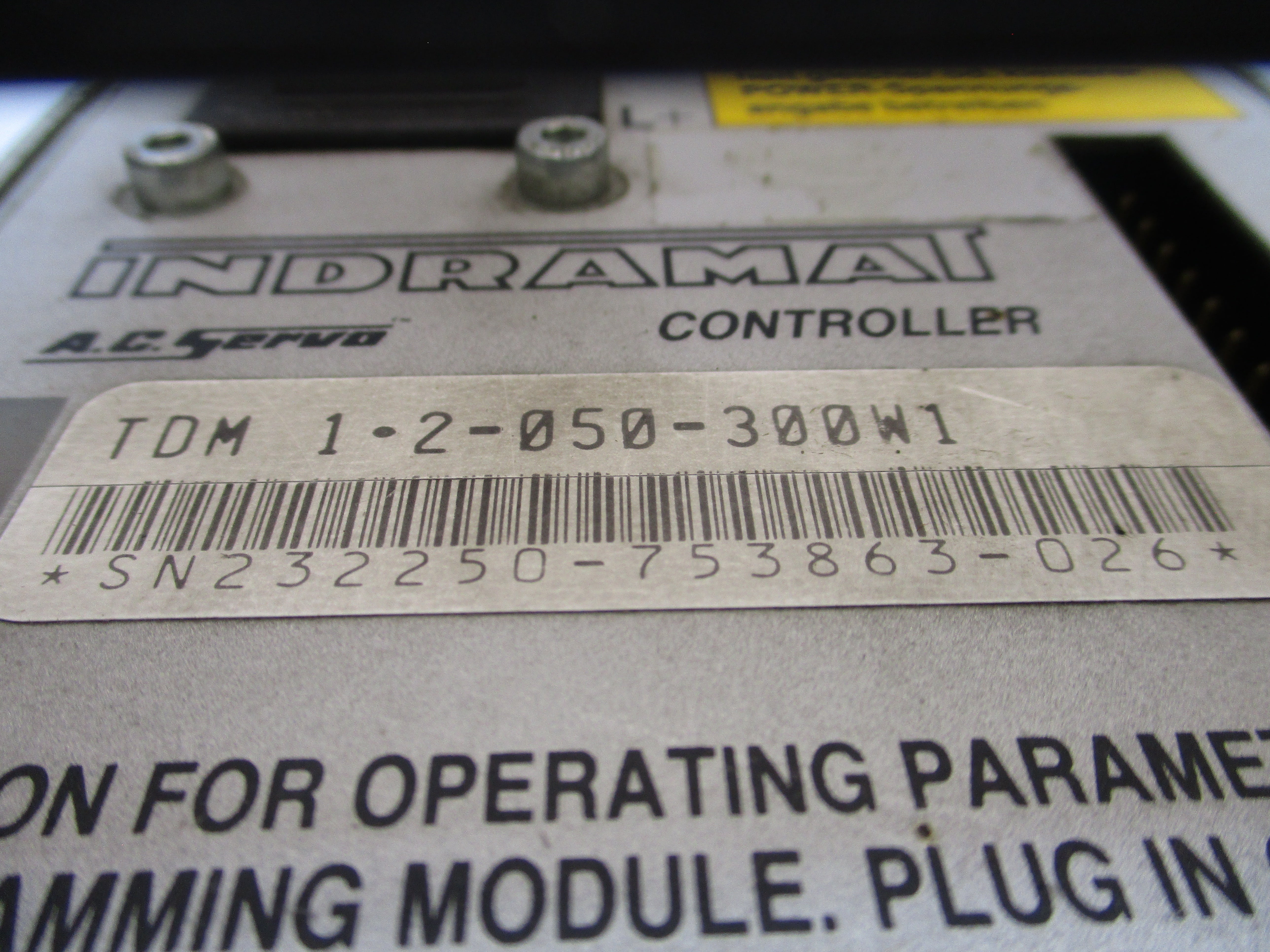 INDRAMAT TDM1.2-050-300W1 220VAC UNMP
