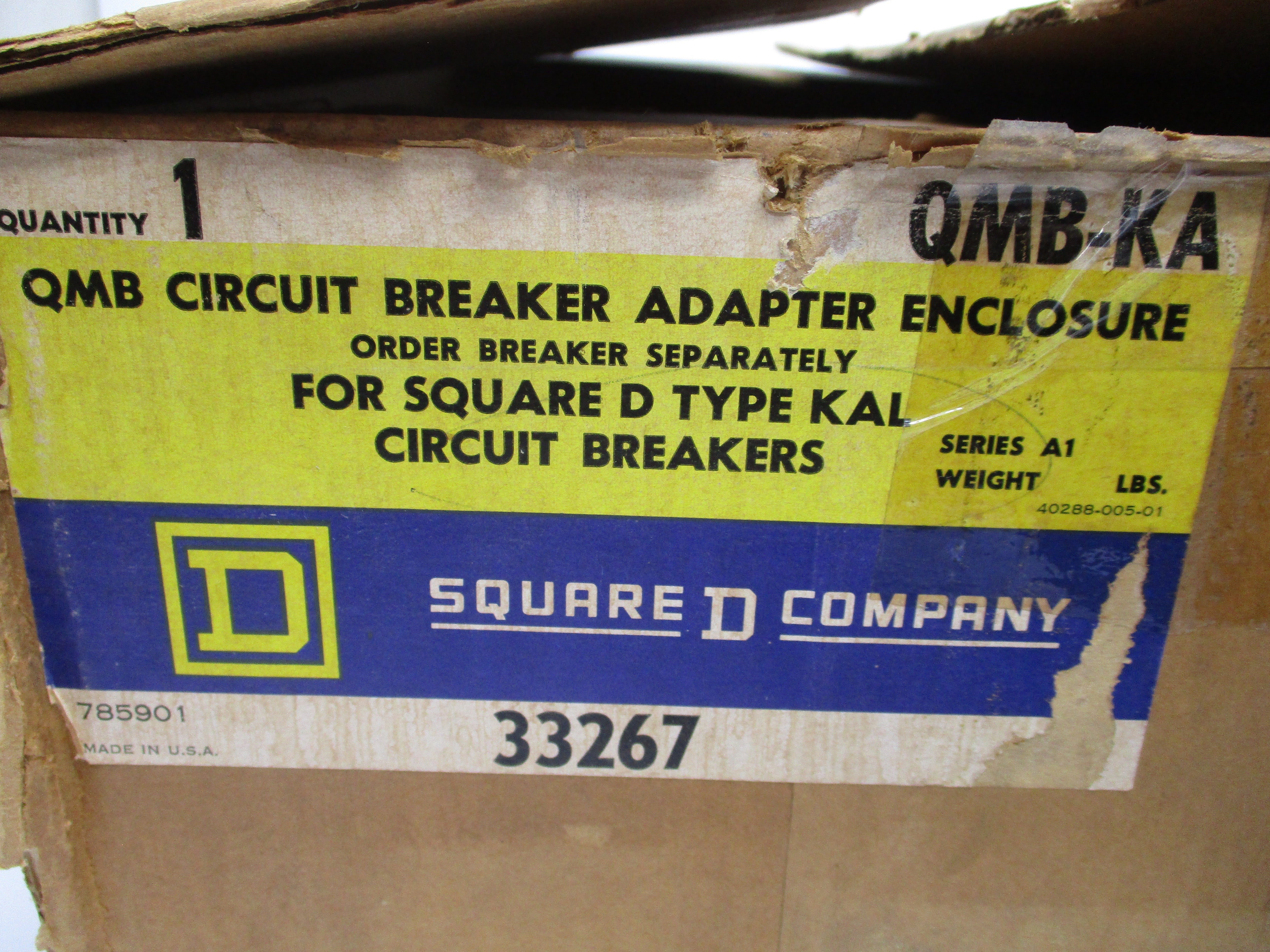 SQUARE D QMB-KA-3 SER. A1 600VAC 225A NSNP