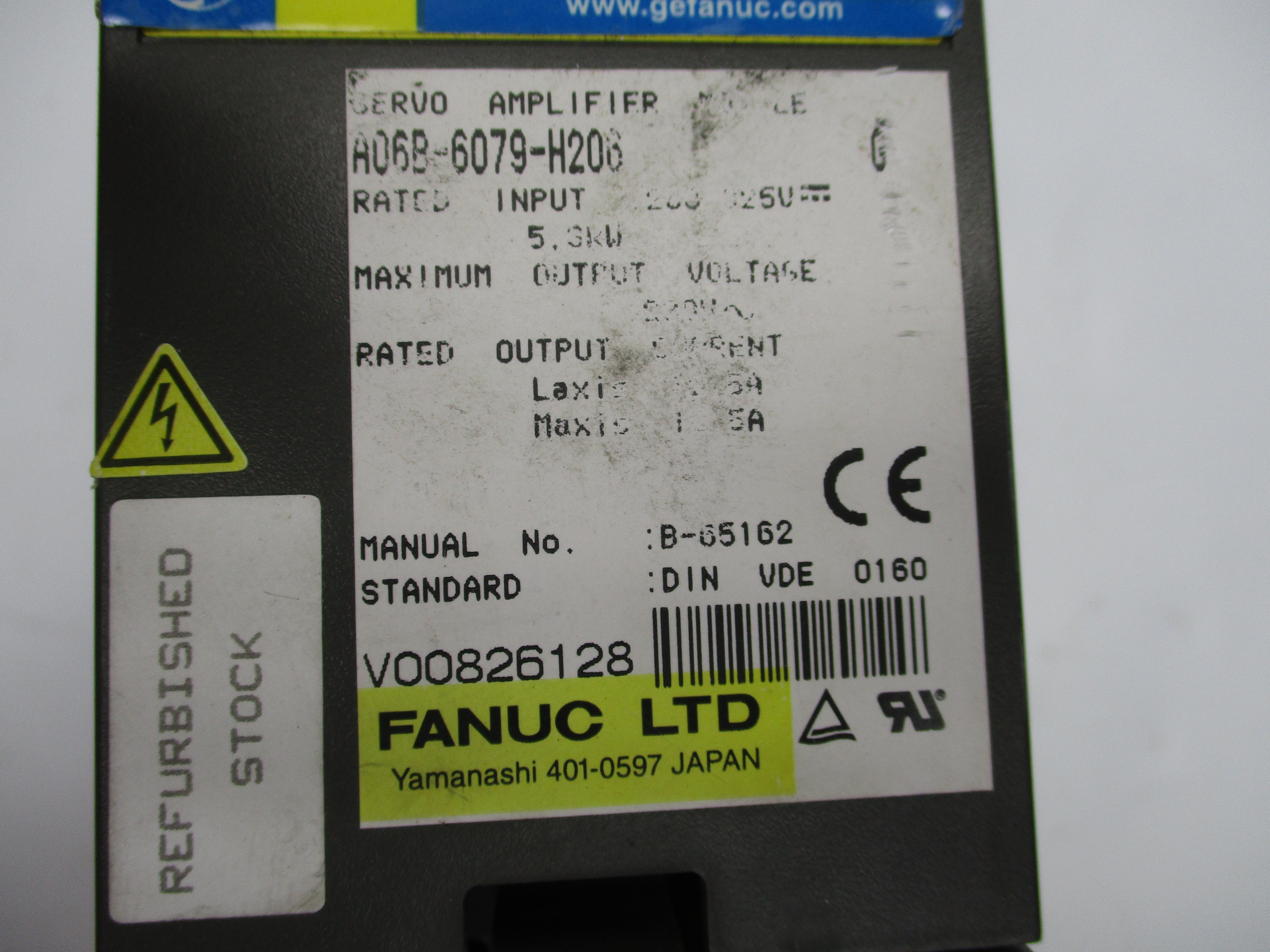 FANUC A06B-6079-H206 283-325V (AS IS) UNMP