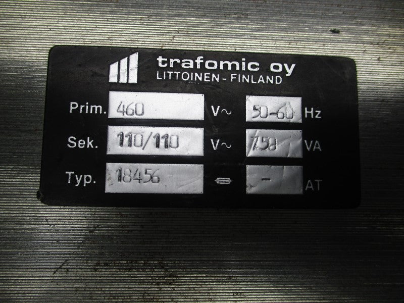 TRAFOMIC OY 18456 460V UNMP