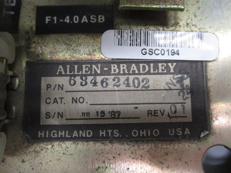 ALLEN BRADLEY 63462402 REV 01 UNMP