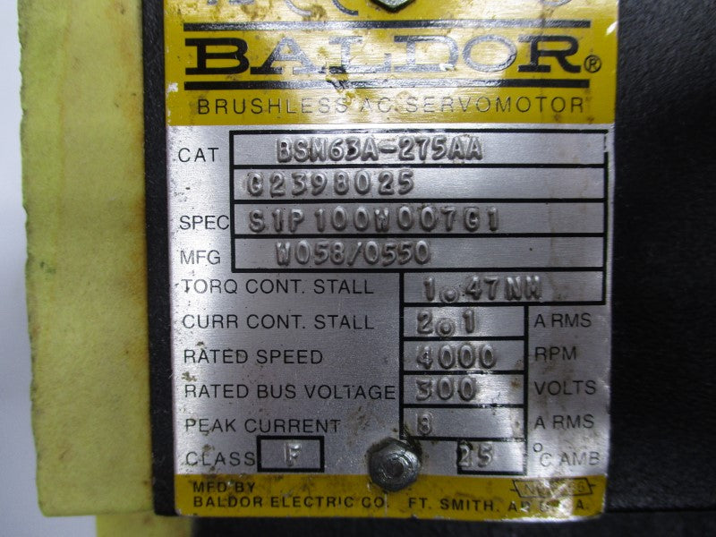 BALDOR BSM63A-275AA 300V UNMP
