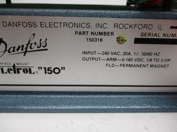 DANFOSS 150316 240VAC 20A UNMP