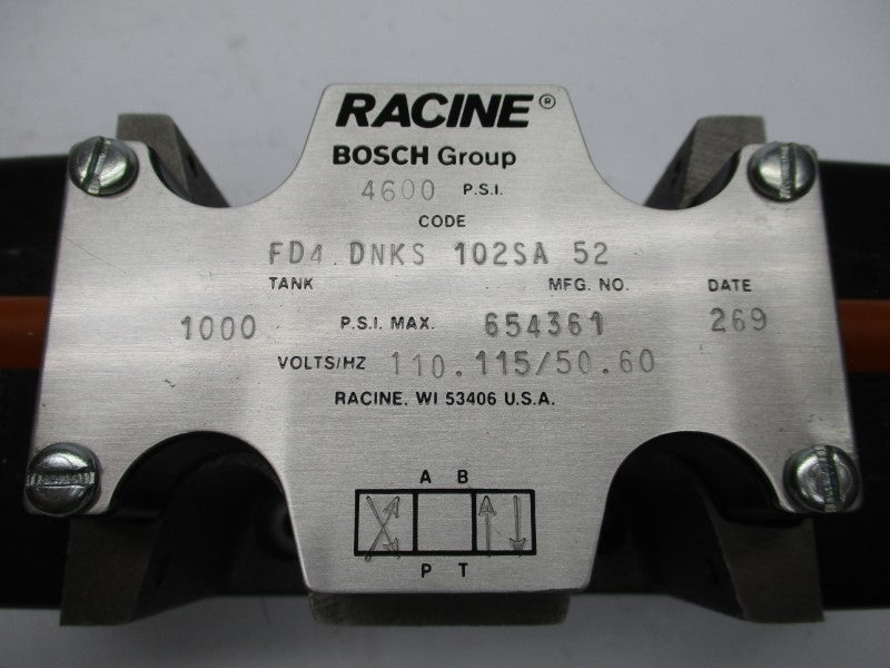 RACINE FD4DNKS102SA52 110-115V 4600PSI NSMP