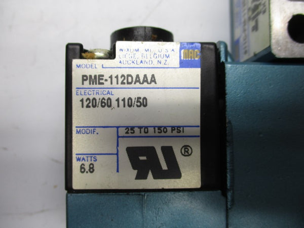 MAC 811C-PM-112DA-142 110-120V 25-150PSI NSMP