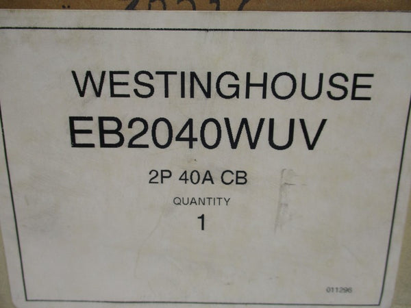 WESTINGHOUSE EB2040WUV 240VAC 40A NSMP