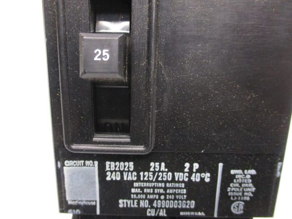 WESTINGHOUSE EB2025 240BSV 25A NSMP