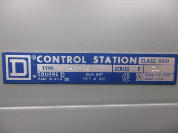 SQUARE D 9001KYAF-16 SER. F 600VAC NSMP