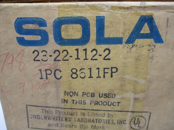 SOLA 23-22-112-2 95-260V 1.6/0.80A NSMP