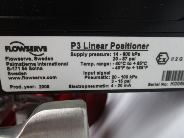 RESEARCH CONTROL VALVE 1005ASY3LY00BALN3L 20-87PSI NSNP