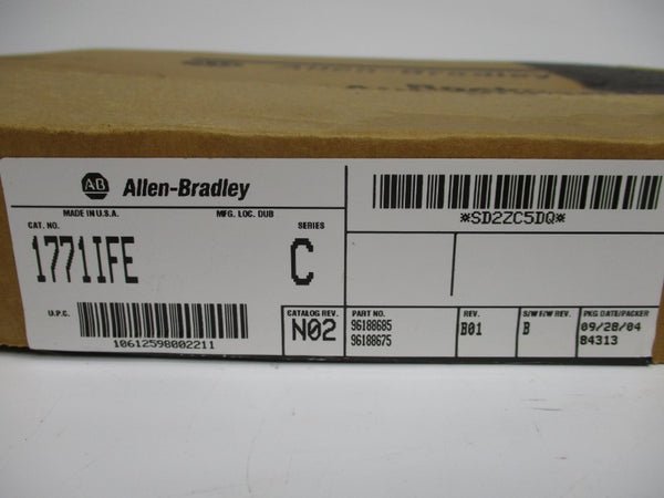 ALLEN BRADLEY 1771-IFE SER. C F/W B REV. N02 5VDC 0.50A NSMP