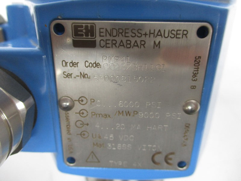 ENDRESS+HAUSER PMP41CC23ZBH11G1 45VDC 0-6000PSI NSNP