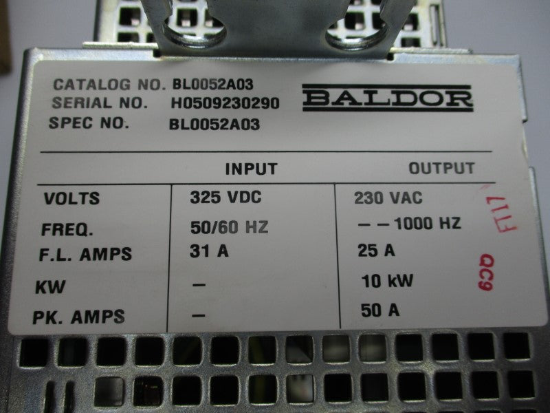 BALDOR BL0052A03 325VDC 31A NSMP