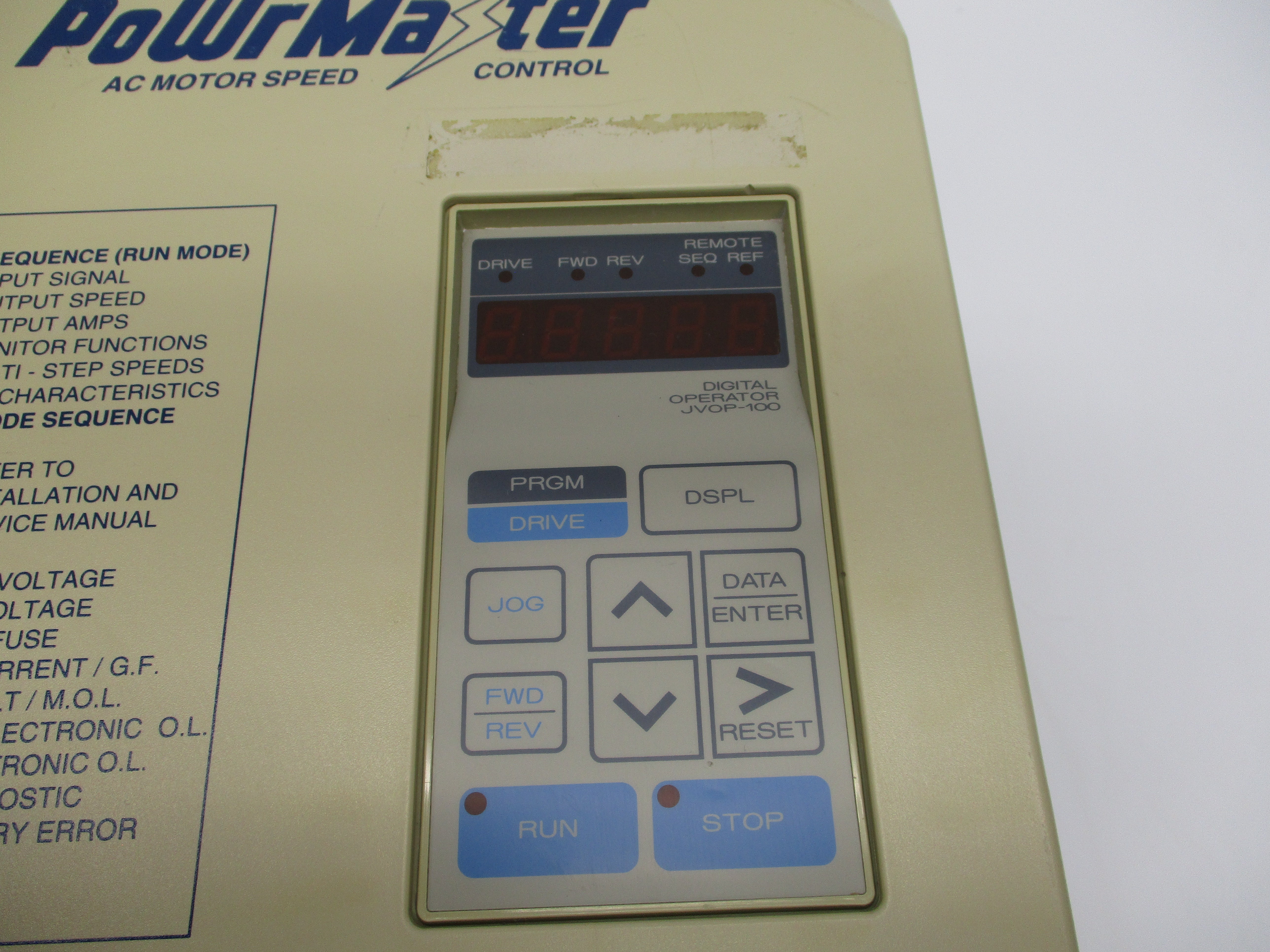 IDM CONTROLS CIMR-G3U45P5 380-460V 14.9A NSNP