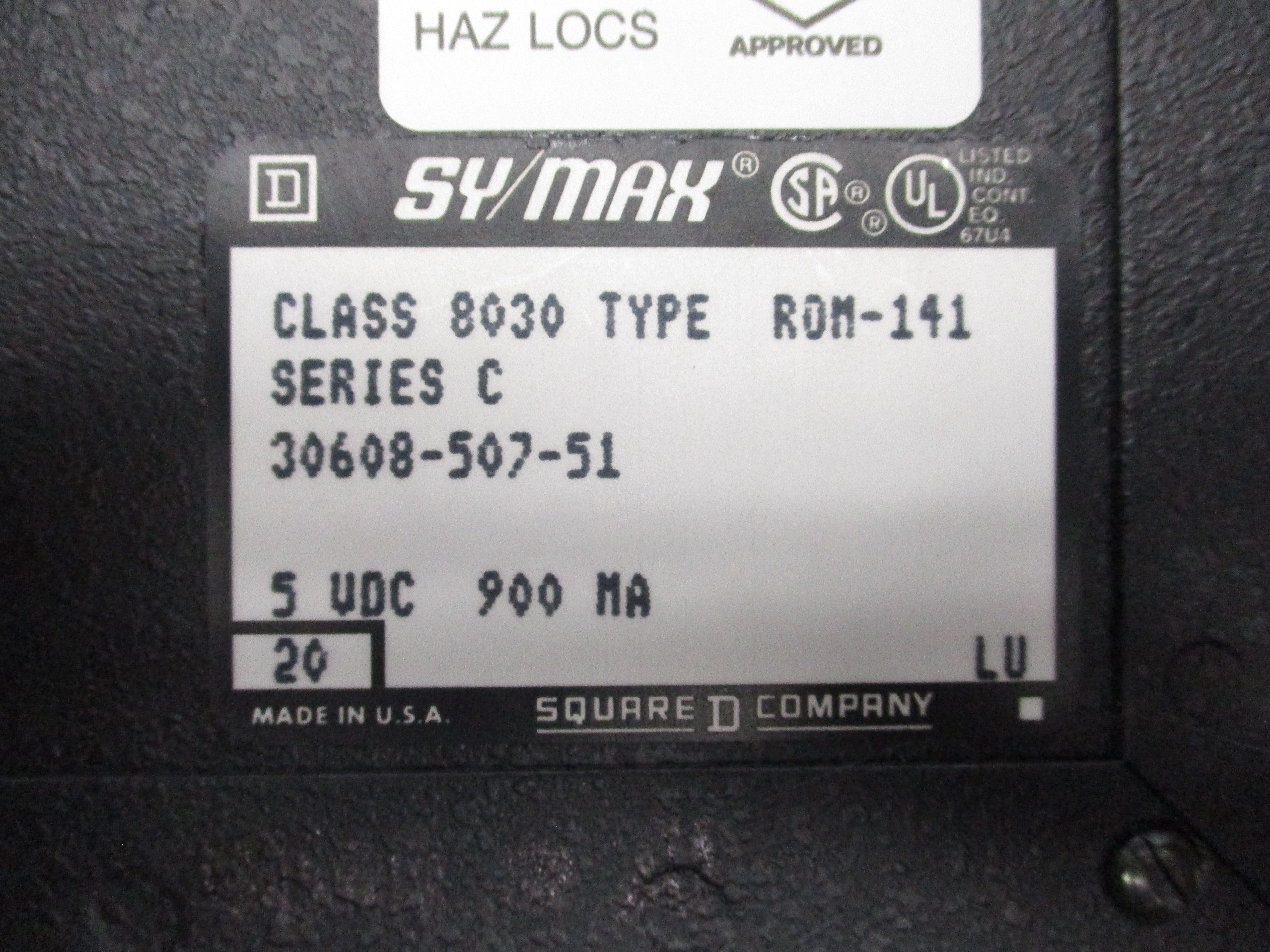 SQUARE D 8030ROM-141 30608-507-51 SER. C 5VDC NSMP