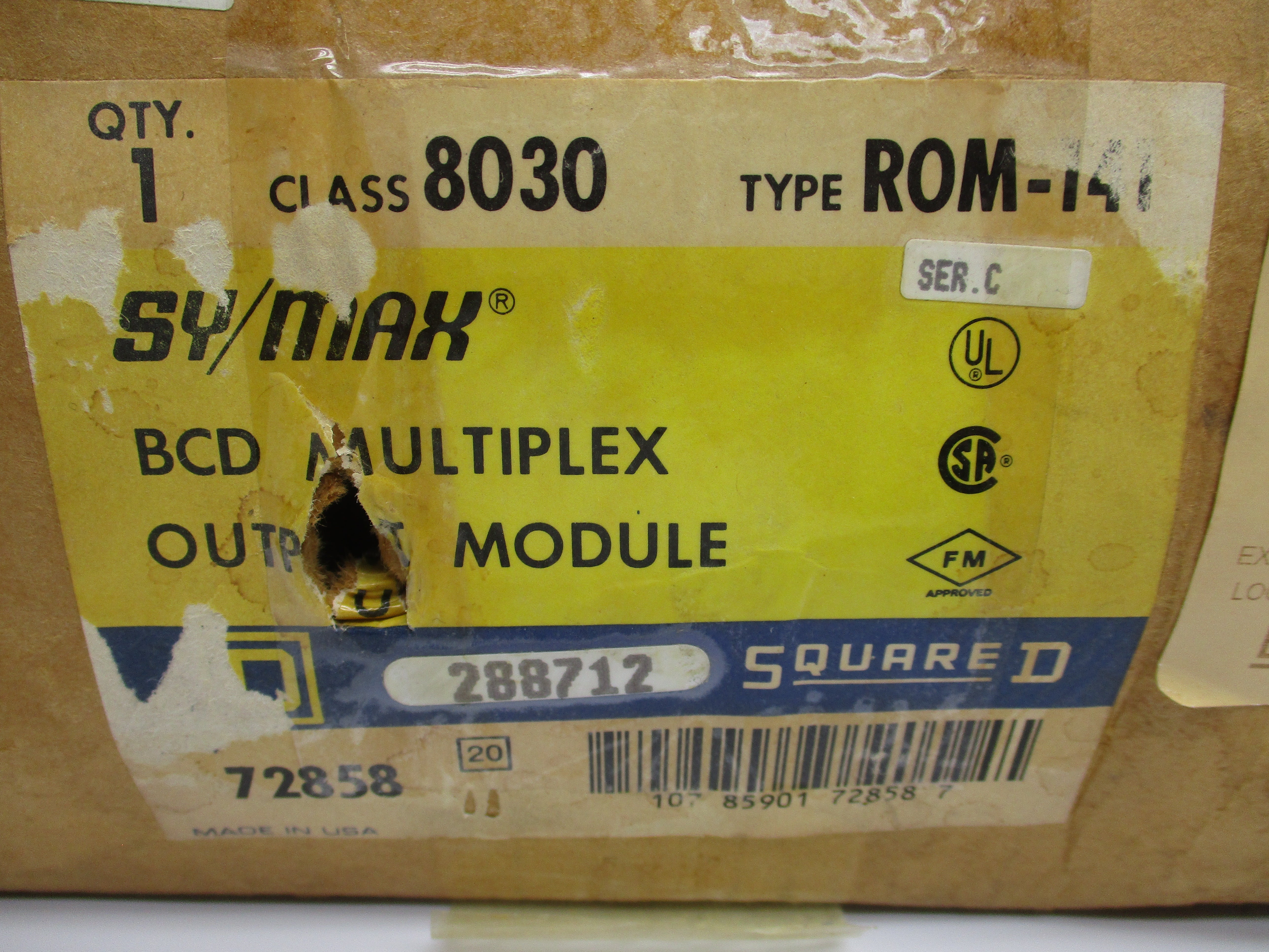 SQUARE D 8030ROM-141 30608-507-51 SER. C 5VDC NSMP