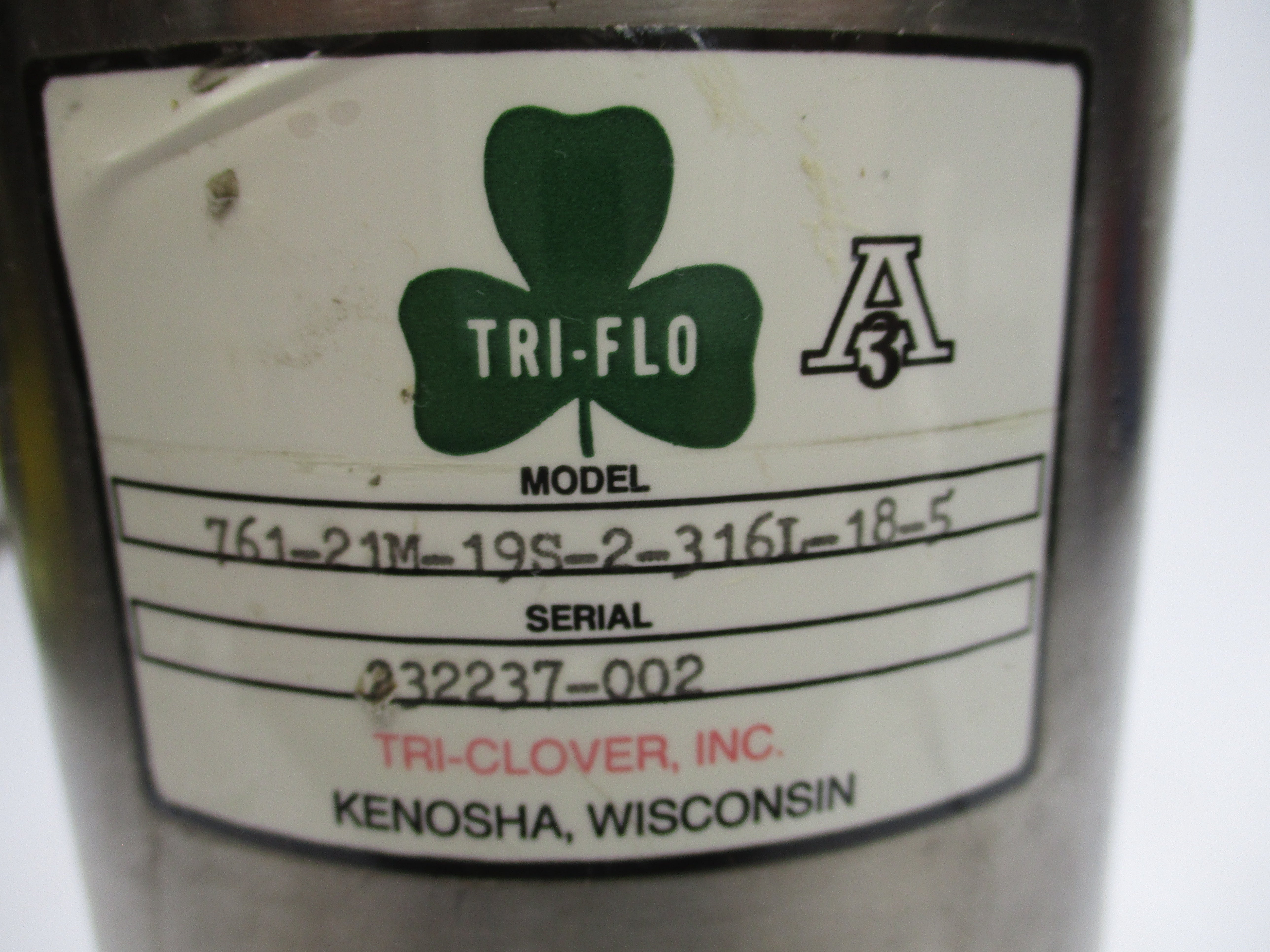 TRI CLOVER 761-21M-19S-2-316L-18-5 2" UNMP
