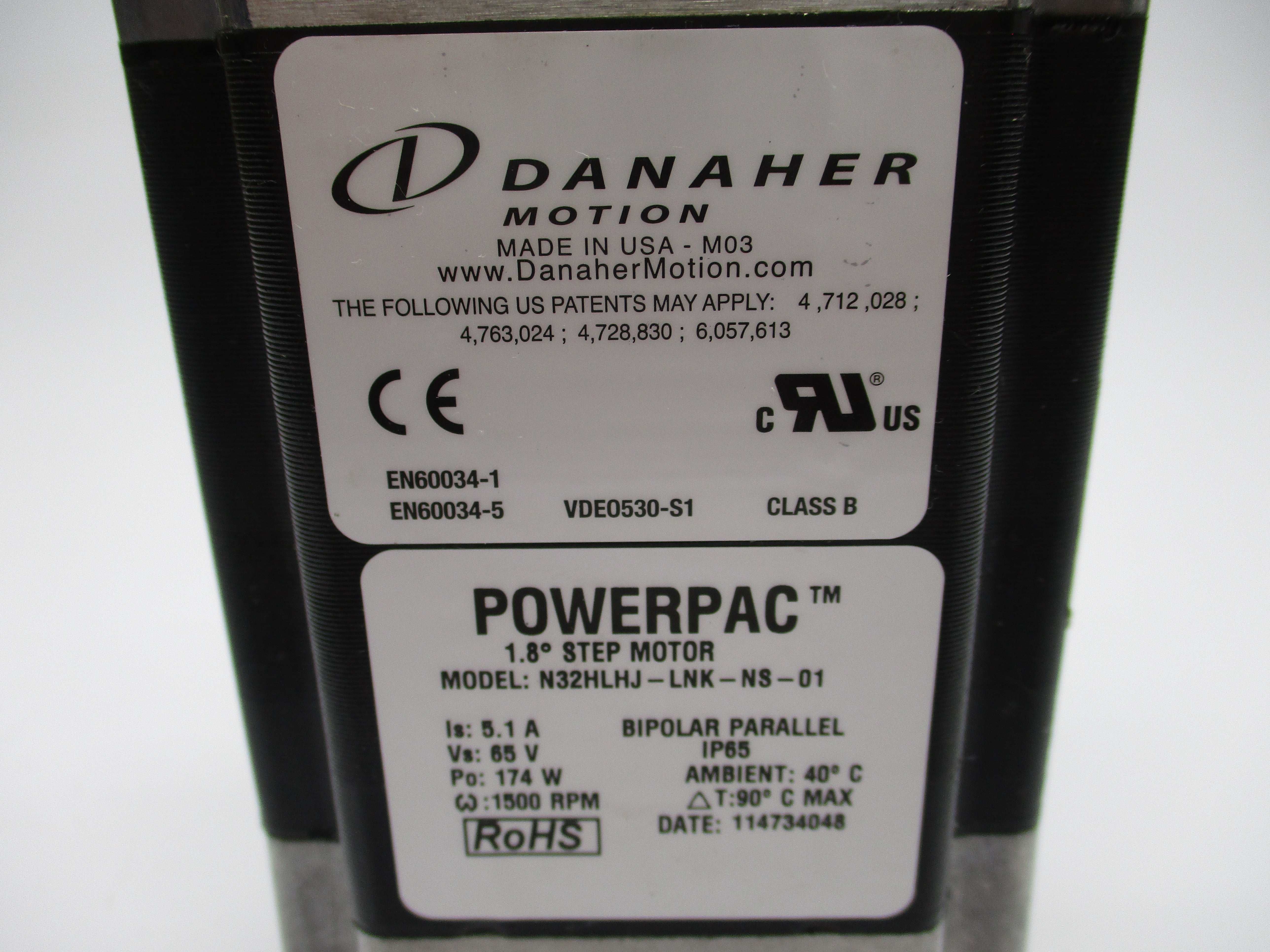 DANAHER MOTION N32HLHJ-LNK-NS-01 65V 5.1A UNMP