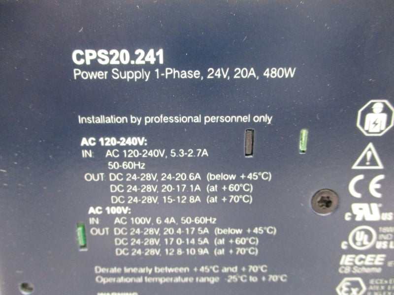 PULS CPS20.241 100-240VAC 5.3-2.7A NSMP