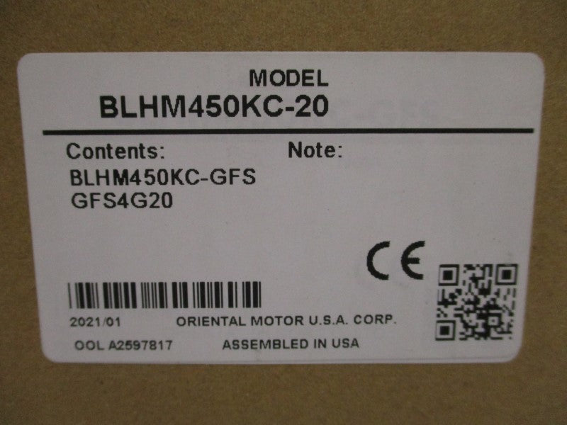 ORIENTAL MOTOR BLHM450KC-20 NSMP