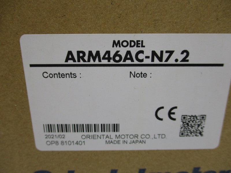 ORIENTAL MOTOR ARM46AC-N7.2 5.69VDC 0.49A NSMP