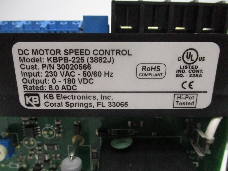 KB ELECTRONICS KBPB-225 (3882J) 230VAC NSNP
