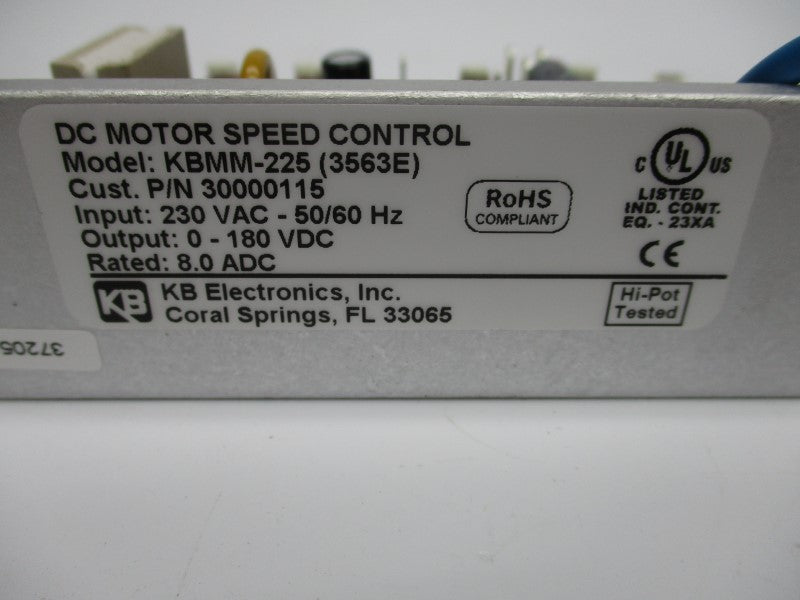 KB ELECTRONICS A57540 KBMM-225 (3563E) 230VAC NSNP
