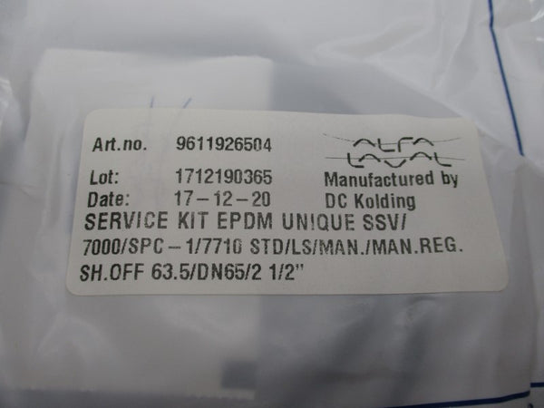 ALFA LAVAL 9611926504 SSV/7000/SPC-1/7710 NSMP