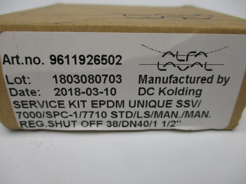 ALFA LAVAL 9611926502 SSV/7000/SPC-1/7710 NSMP