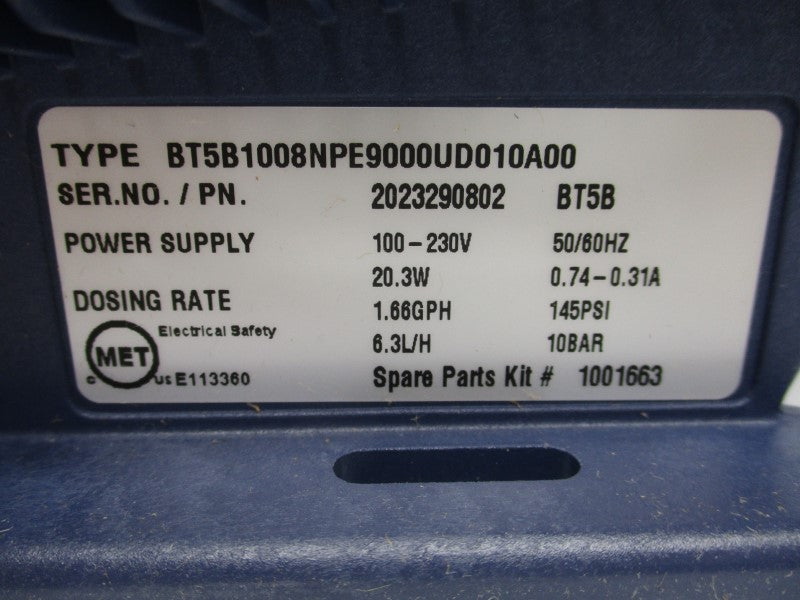 PROMINENT BT5B1008NPE9000UD010A00 100-230V 0.74-0.31A 145PSI NSMP