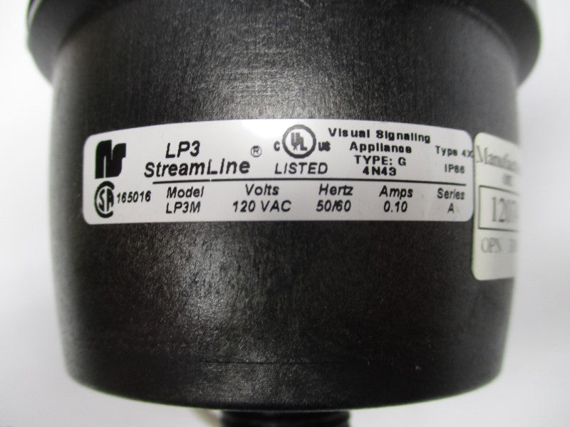 VISUAL SIGNALING LP3M-120B 3TDF6 SER. A 120VAC 0.10A NSMP