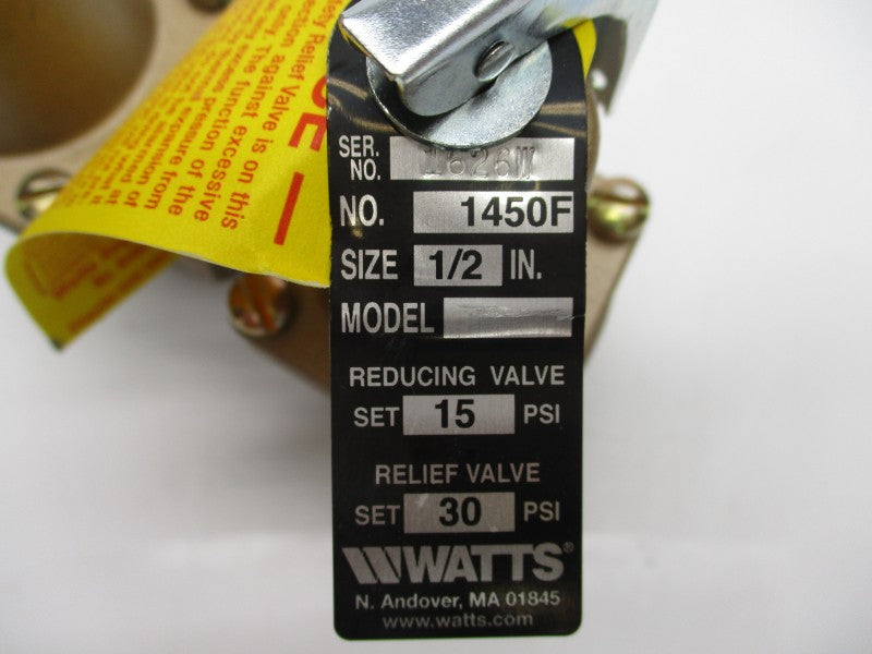 WATTS 4A822 15-30PSI 1/2" NSMP