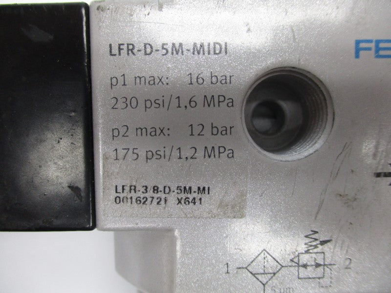 FESTO LFR-D-5M-MIDI LFR-3/8-D-5M-MI 230PSI (AS PICTURED) UNMP