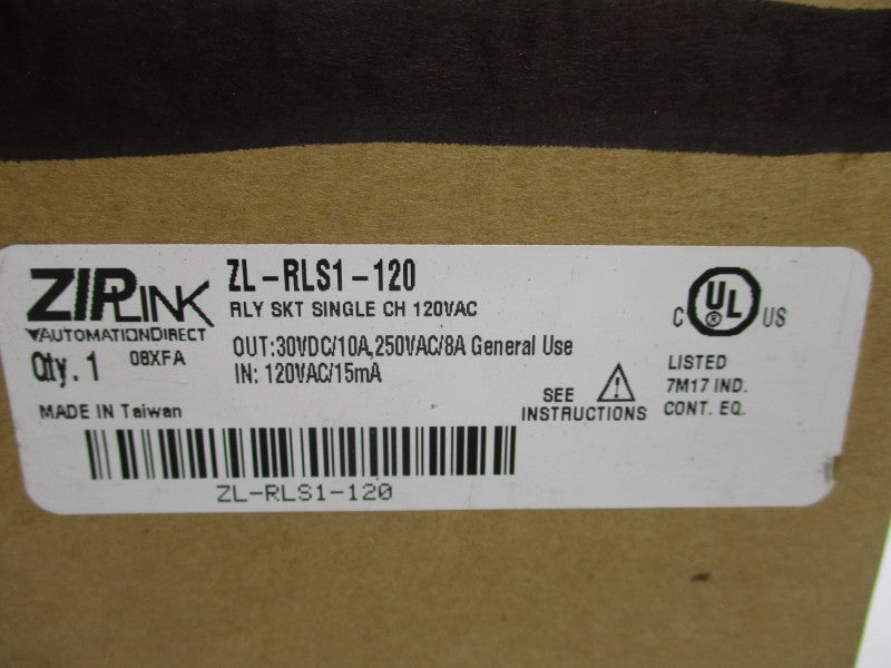 ZIPLINK ZL-RLS1-120 120VAC 10A NSMP