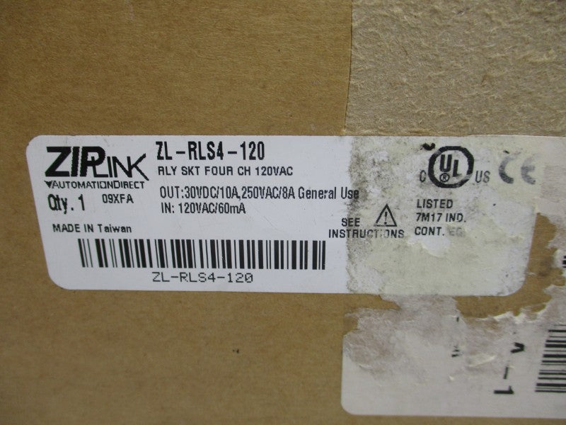 ZIPLINK ZL-RLS4-120 120VAC 10A NSMP