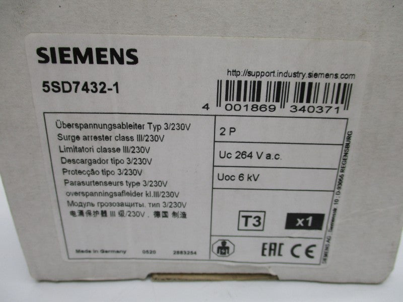 SIEMENS 5SD7432-1 264VAC NSMP