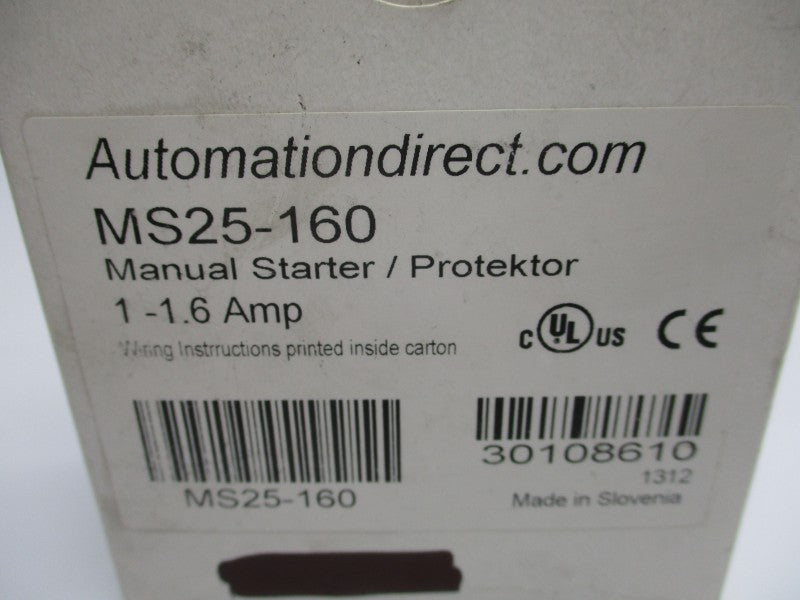 AUTOMATION DIRECT MS25-160 690V 1-1.6A NSMP