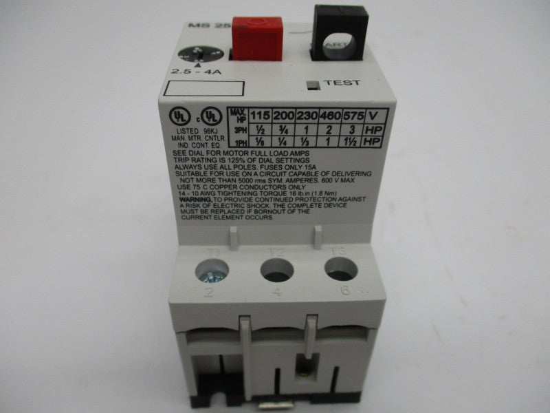 AUTOMATION DIRECT MS25-400 690V 2.5-4A NSMP