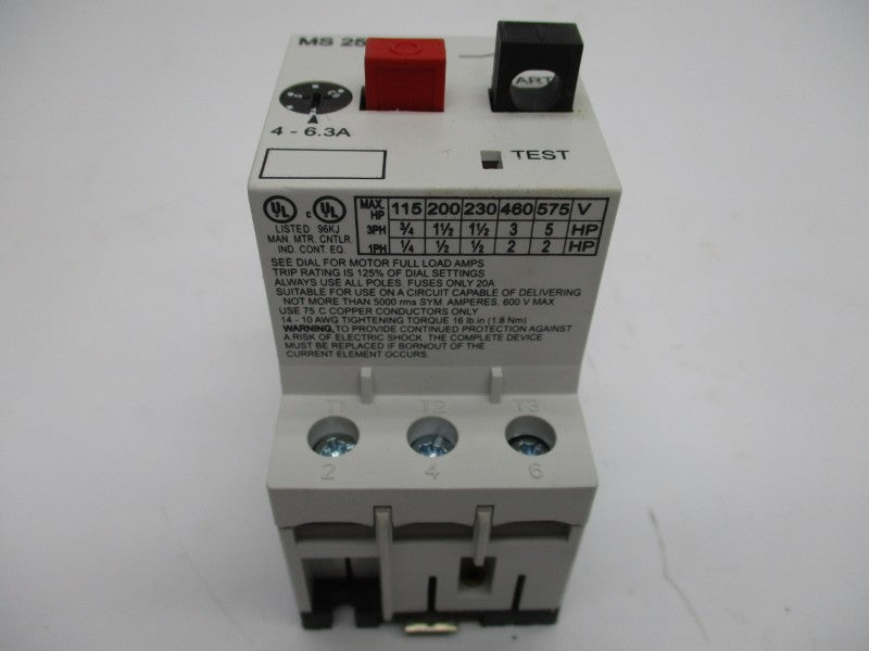 AUTOMATION DIRECT MS25-630 690V 4-6.3A NSMP