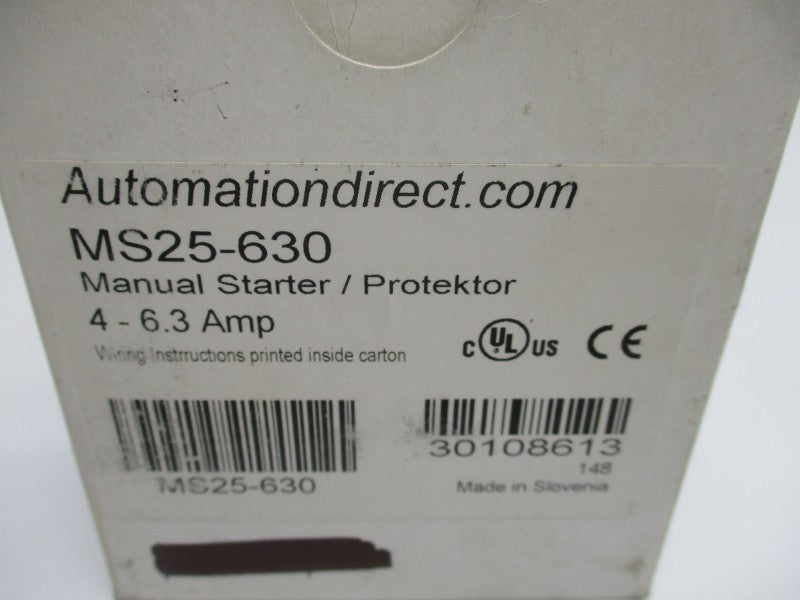 AUTOMATION DIRECT MS25-630 690V 4-6.3A NSMP