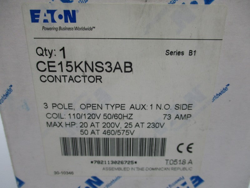 EATON CE15KNS3AB SER. B1 110/120V 73A NSMP