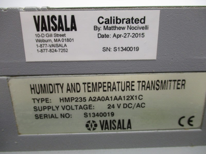 VAISALA HMP235A2A0A1AA12X1C 24VDC/AC UNMP