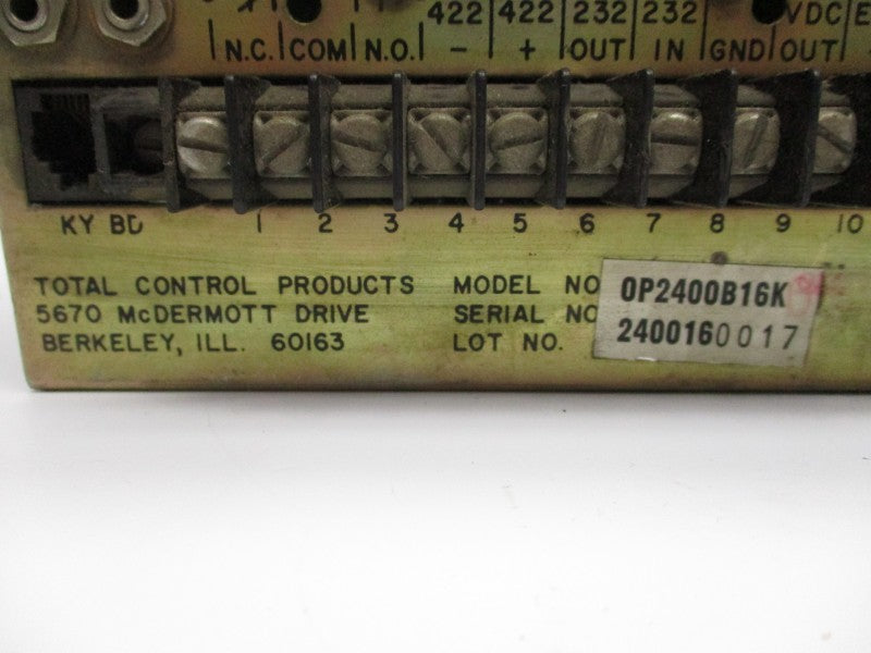 TCP 0P2400B16K 120VAC (AS IS) UNMP