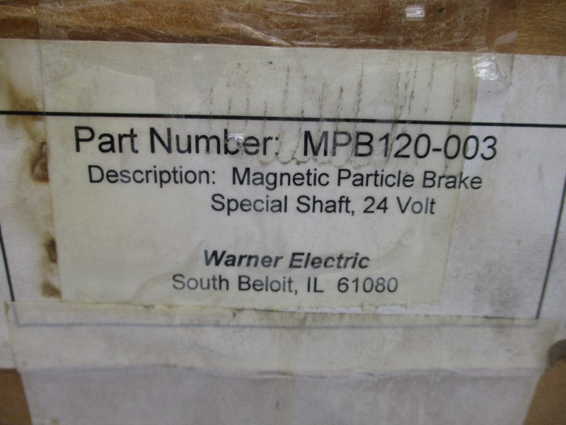 WARNER ELECTRIC MPB120-003 24V NSMP