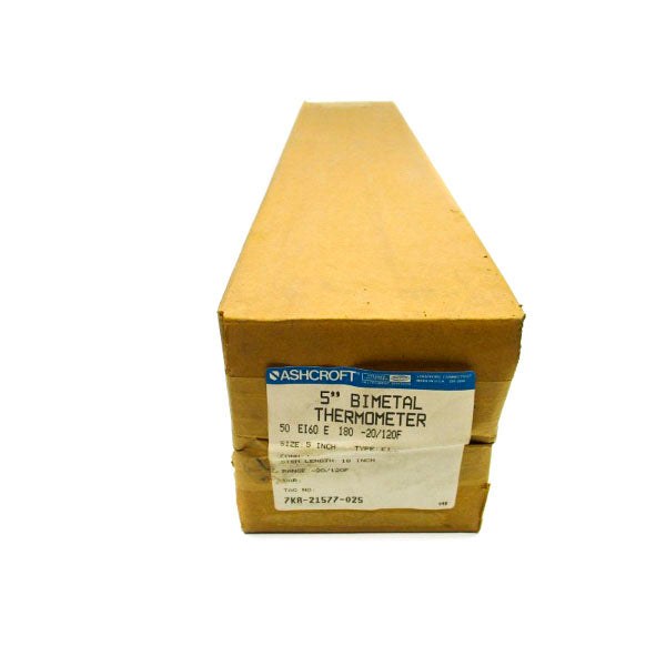 ASHCROFT 50EI60E180 -20/120F 5" STEM18 NSFS